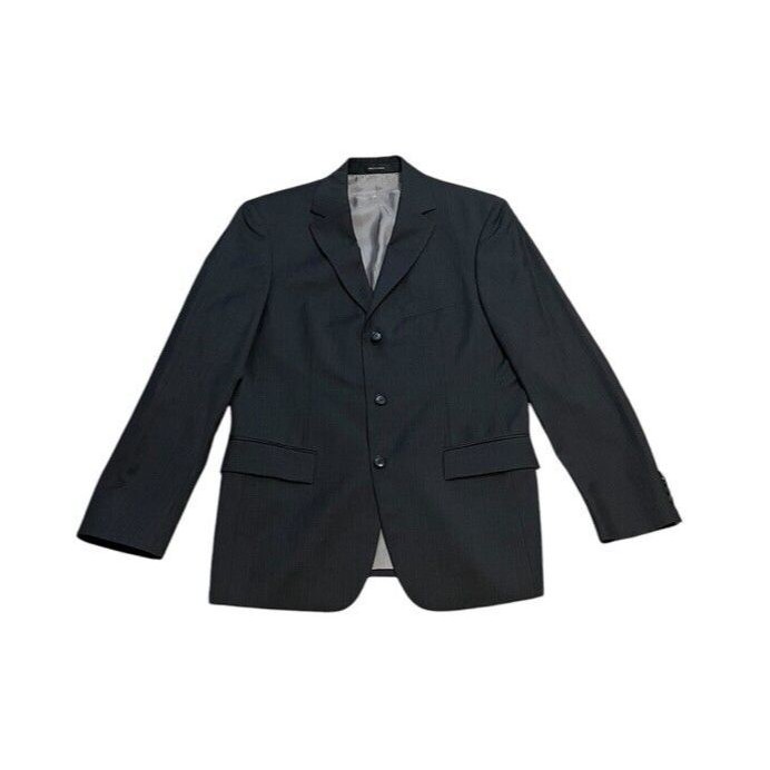 Hugo Boss Rossellini Cinema Pinstripe Three Button Wool Sport Coat Mens Size 38r